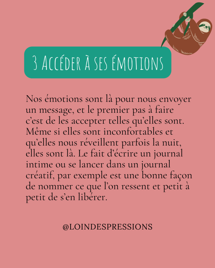 accéder à ses émotions