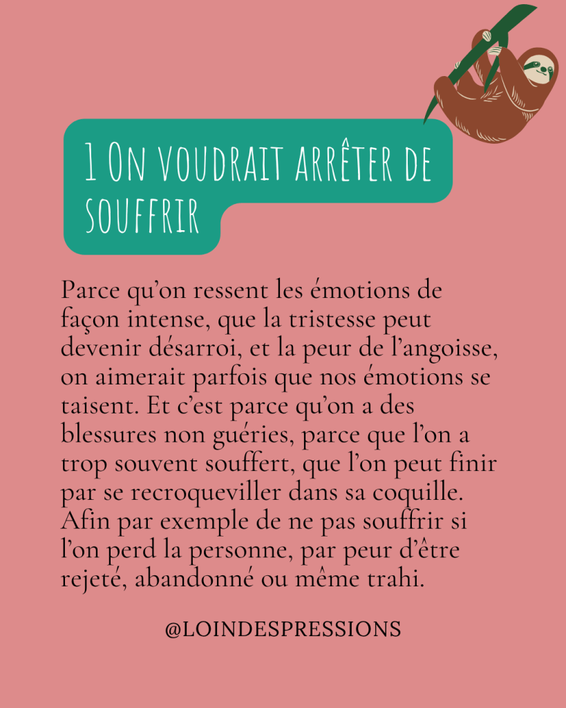 arrêter de souffrir hypersensibles