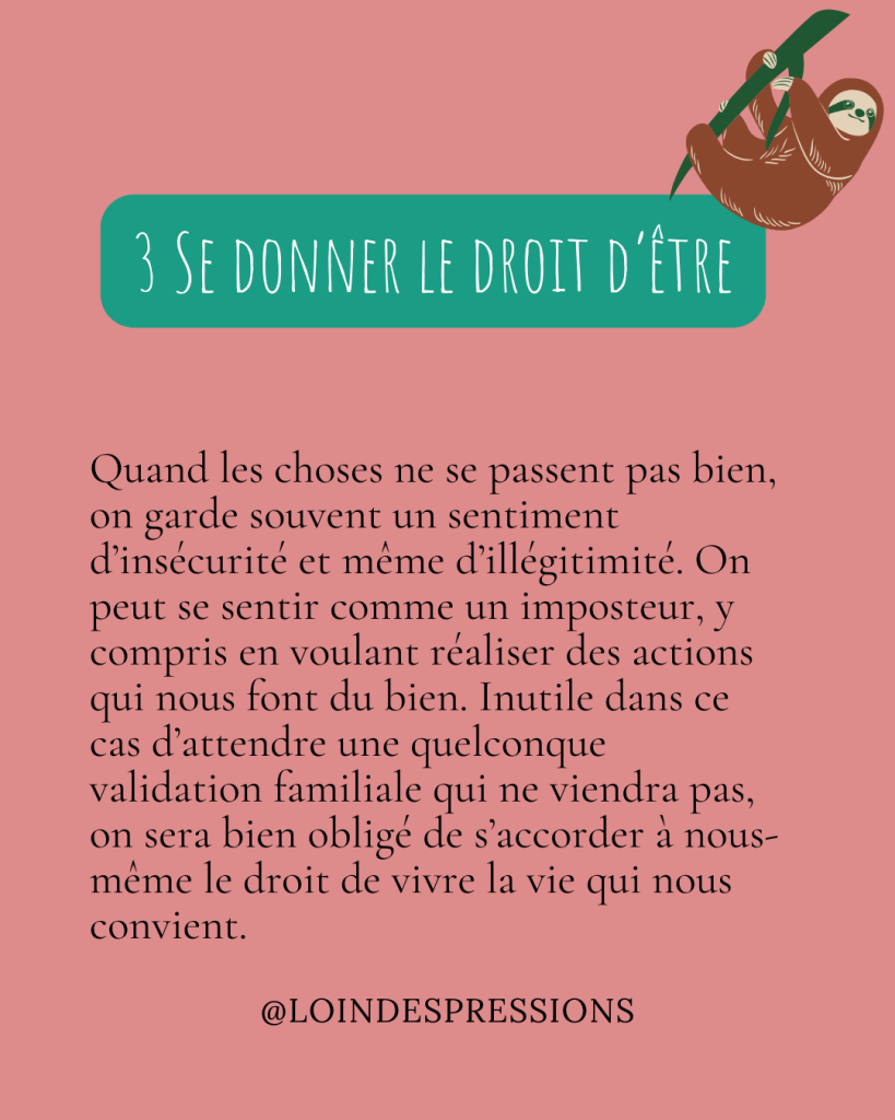 se donner le droit d'être - hypersensibilité et famille