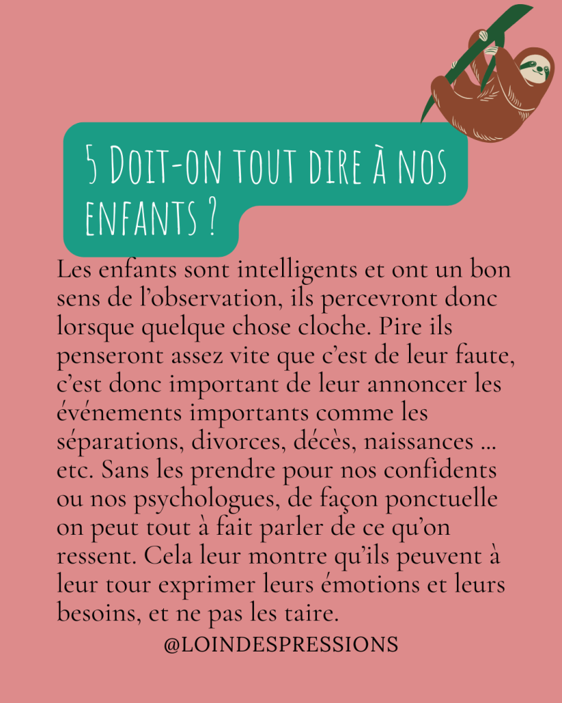 doit on avoir secrets enfants