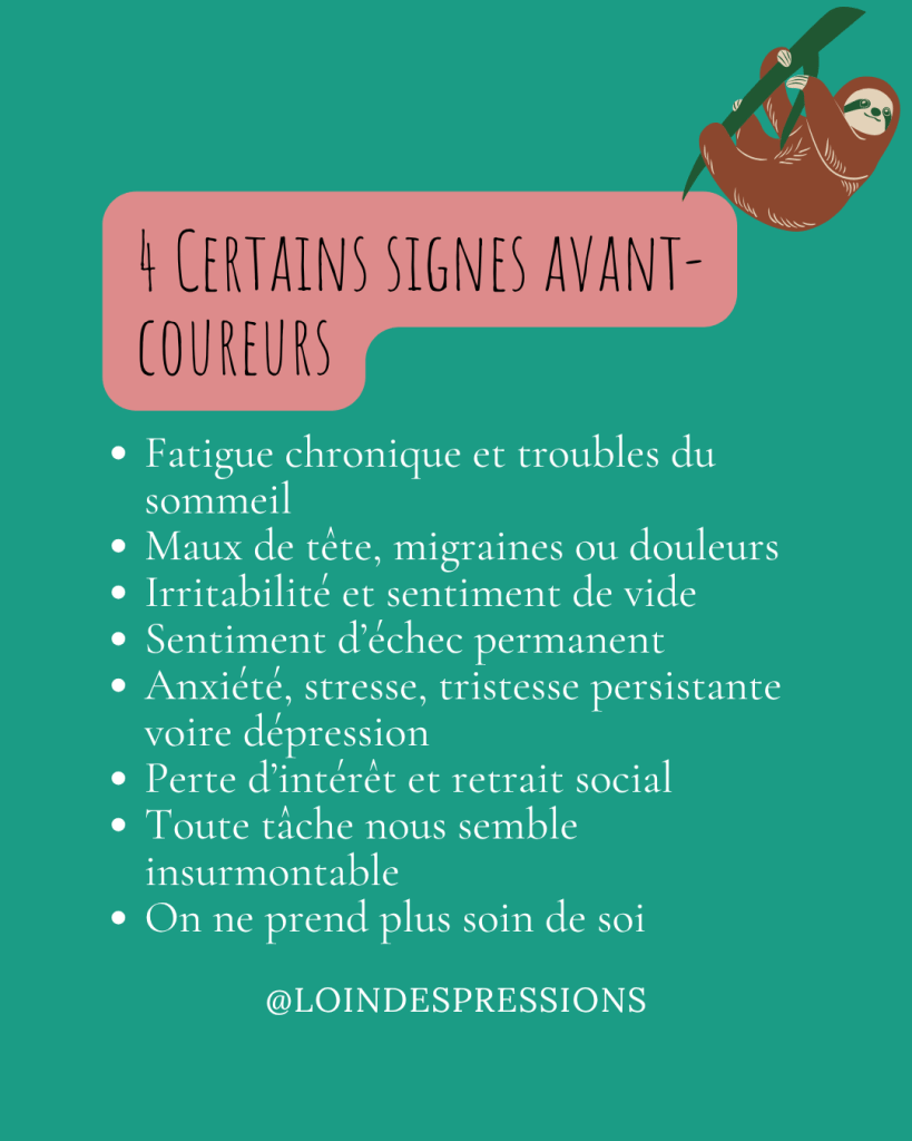 signes avant coureurs burn out