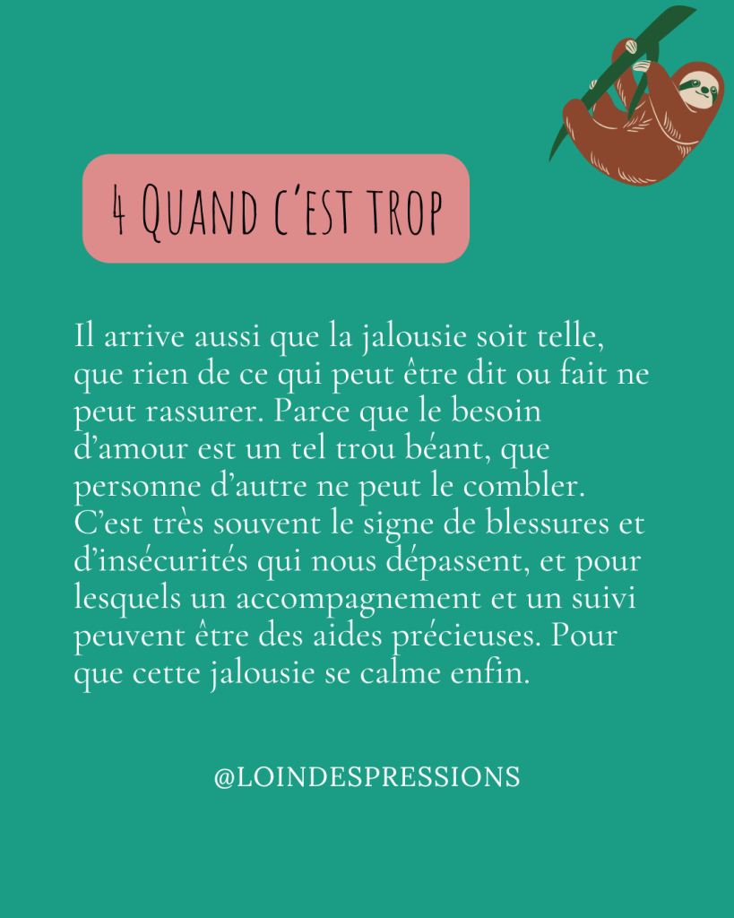 trop de jalousie