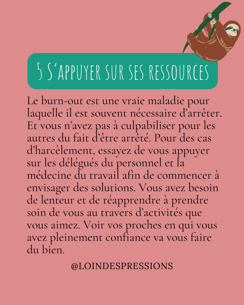 ressources contre épuisement
