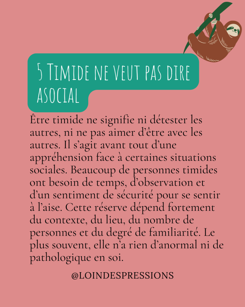 timide ne veut pas dire asocial